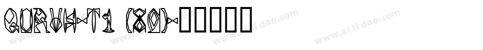 QURVH-T1 (80)字体转换